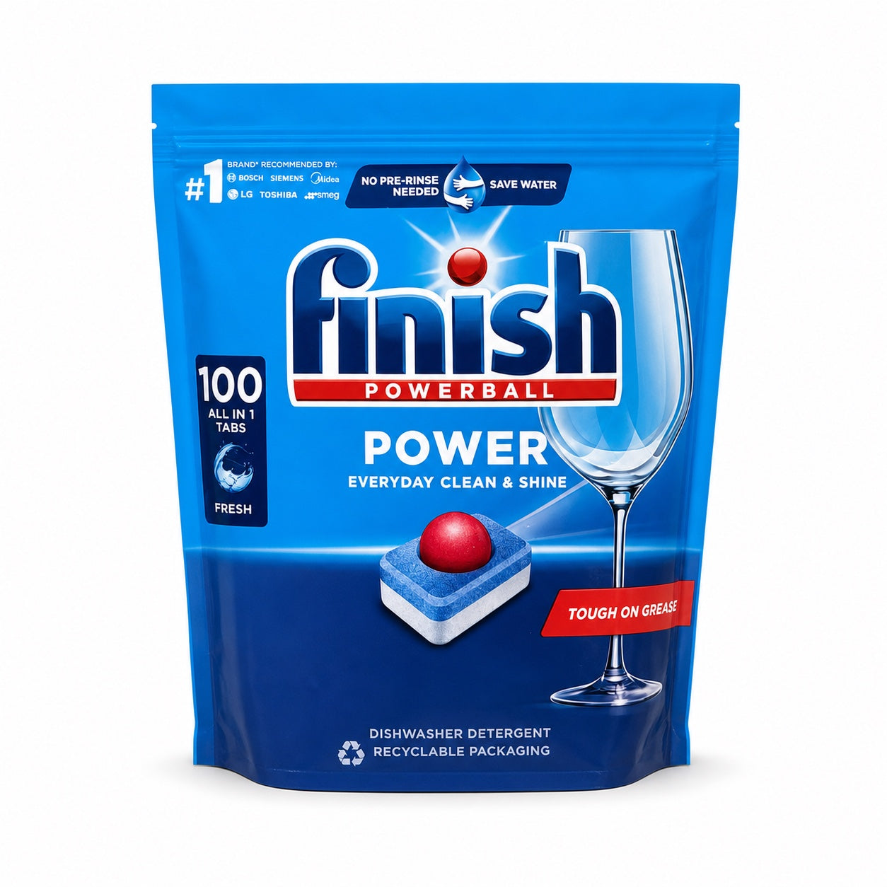 Finish Powerball All-in-1 Max – 100 Dishwasher Tablets