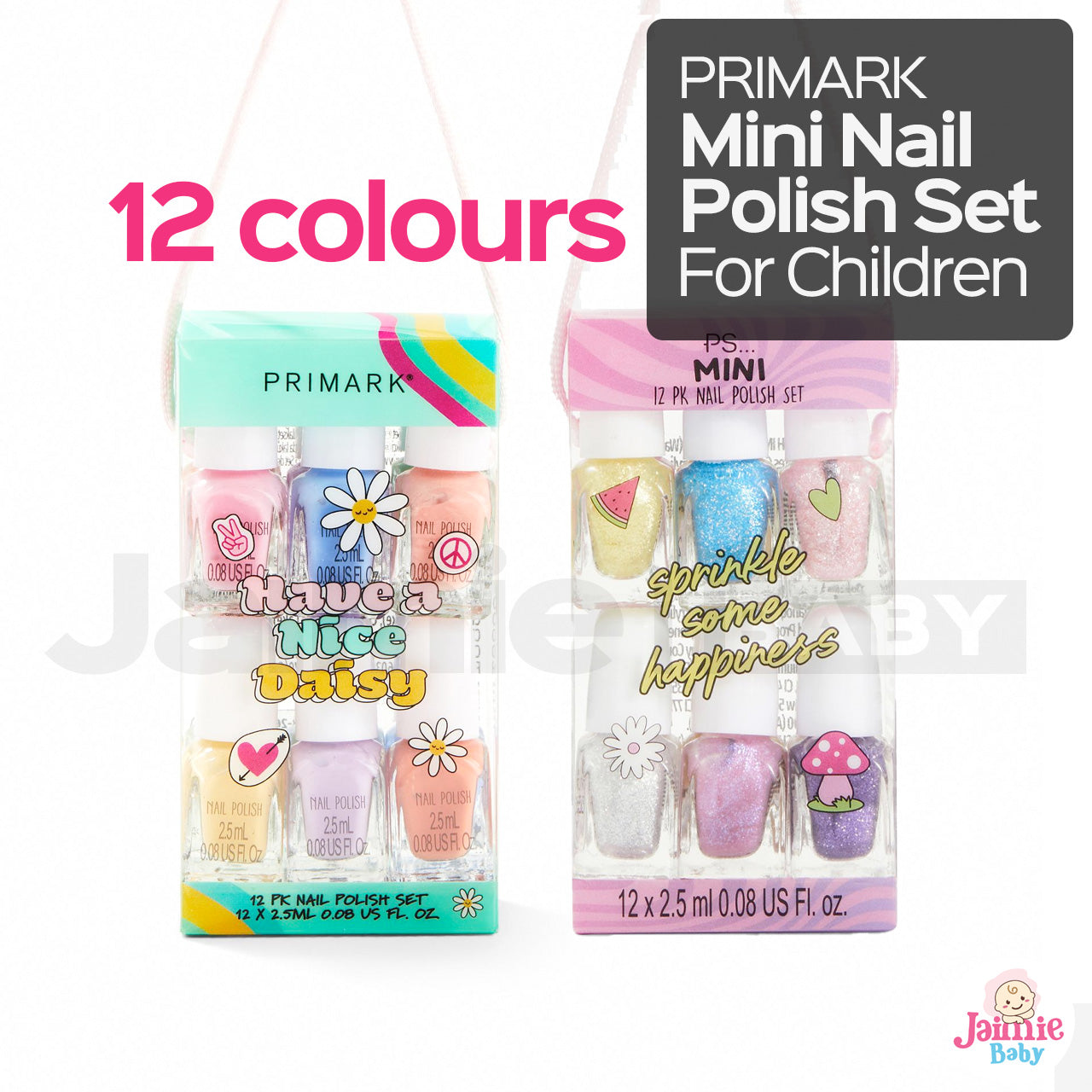 Nail Polish Set for Children 12 pack