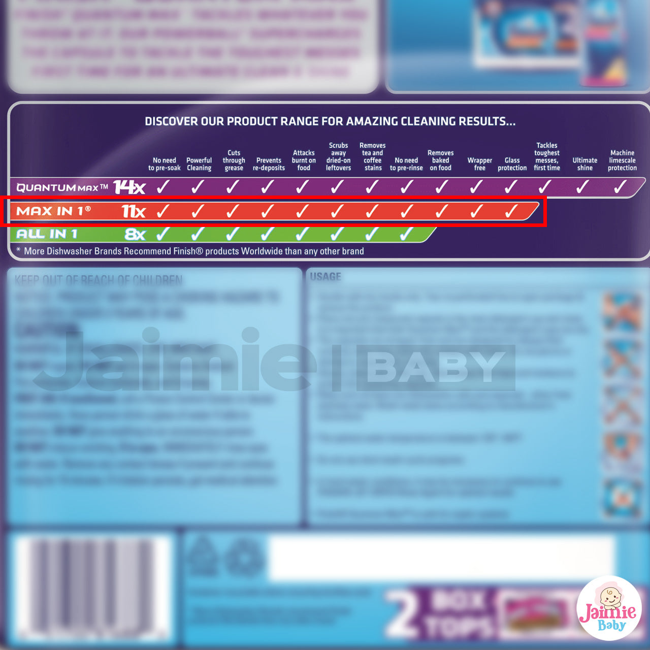 Finish Powerball All-in-1 MAX 100 tabs