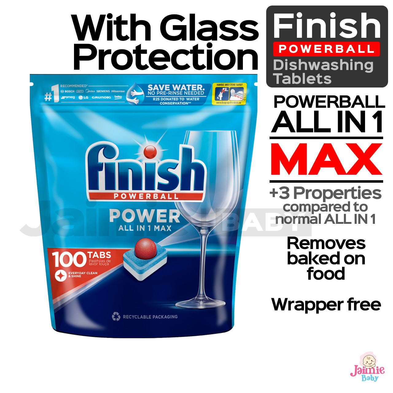 Finish Powerball All-in-1 MAX 100 tabs