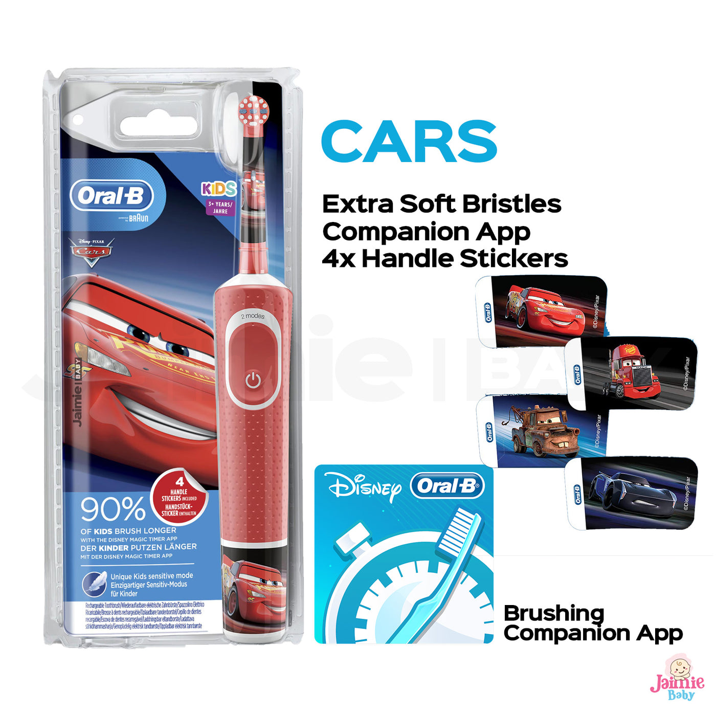 Oral-B Cars Kids Electric Toothbrush