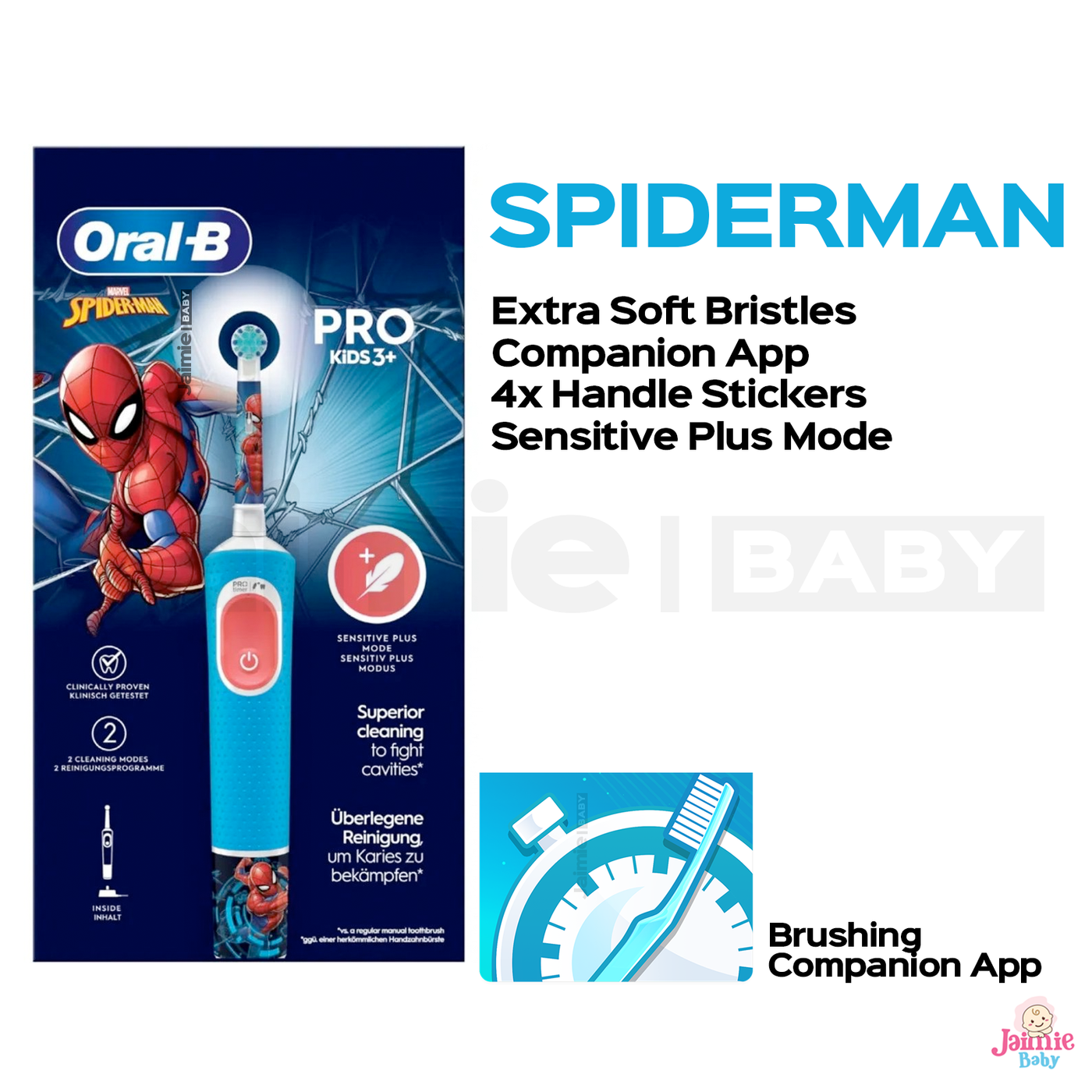 Oral-B Spiderman Kids Pro Electric Toothbrush