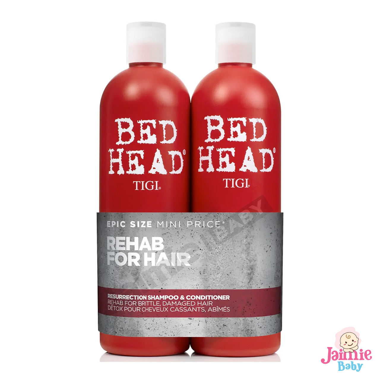 TIGI Bed Head Resurrection Shampoo Conditional Set 750ml for damaged hair