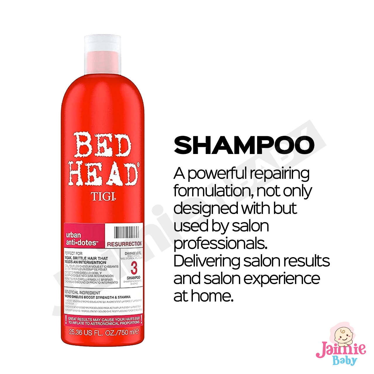 TIGI Bed Head Resurrection Shampoo Conditional Set 750ml for damaged hair