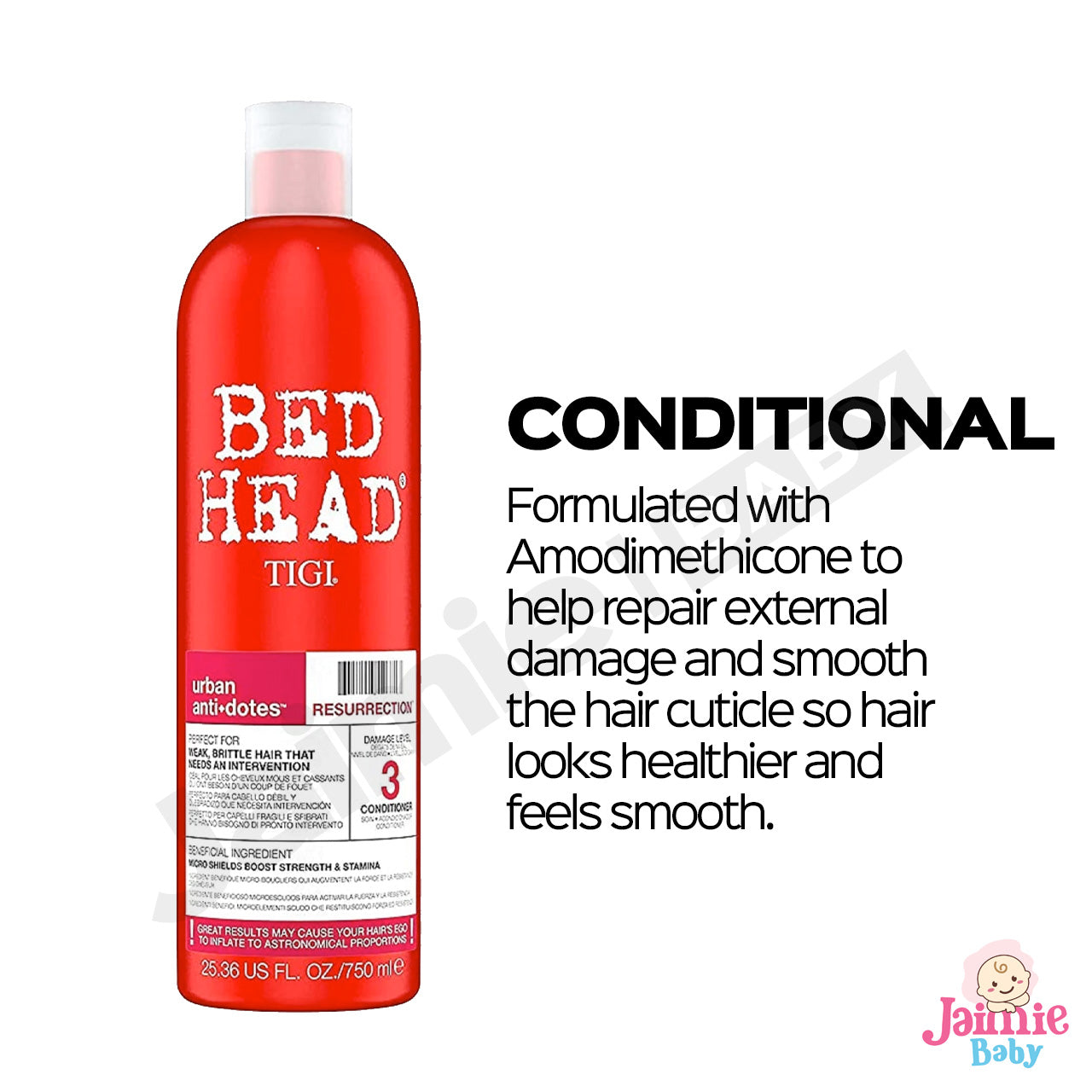 TIGI Bed Head Resurrection Shampoo Conditional Set 750ml for damaged hair