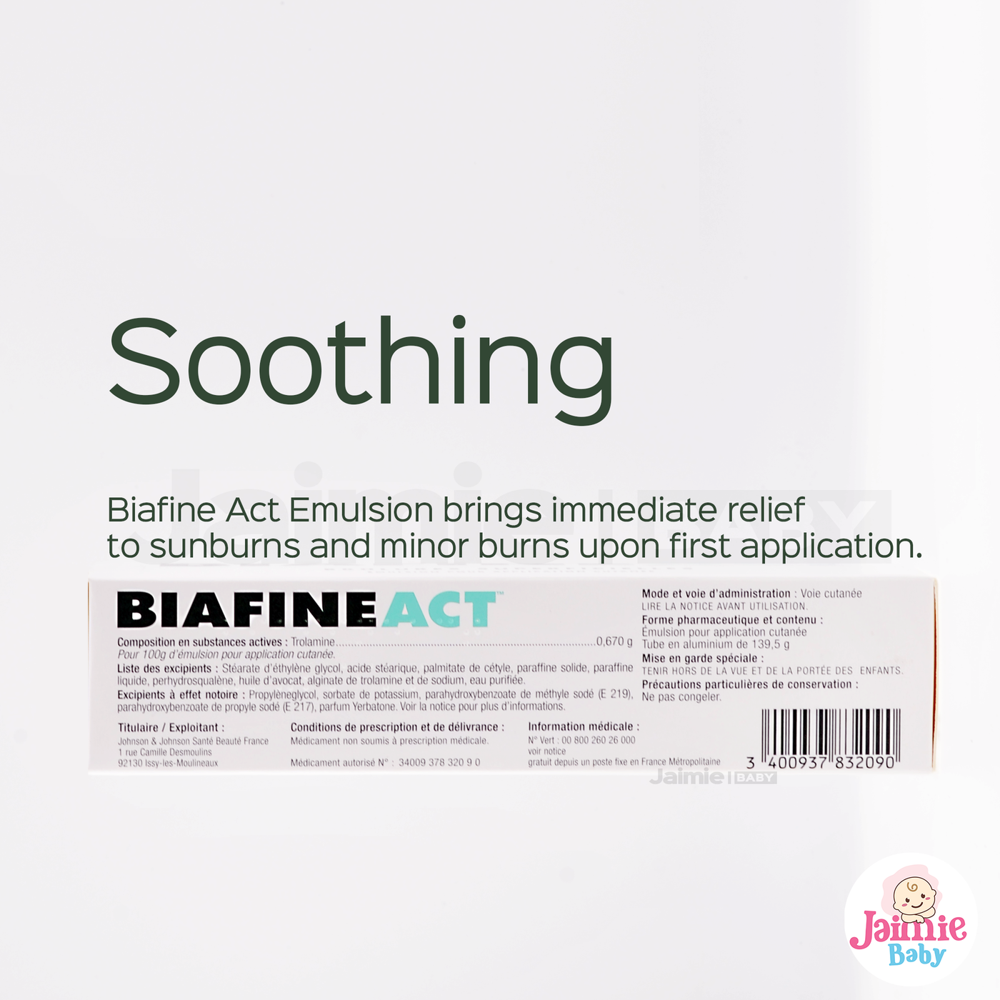 Biafine ACT burn cream Emulsion 139.5g