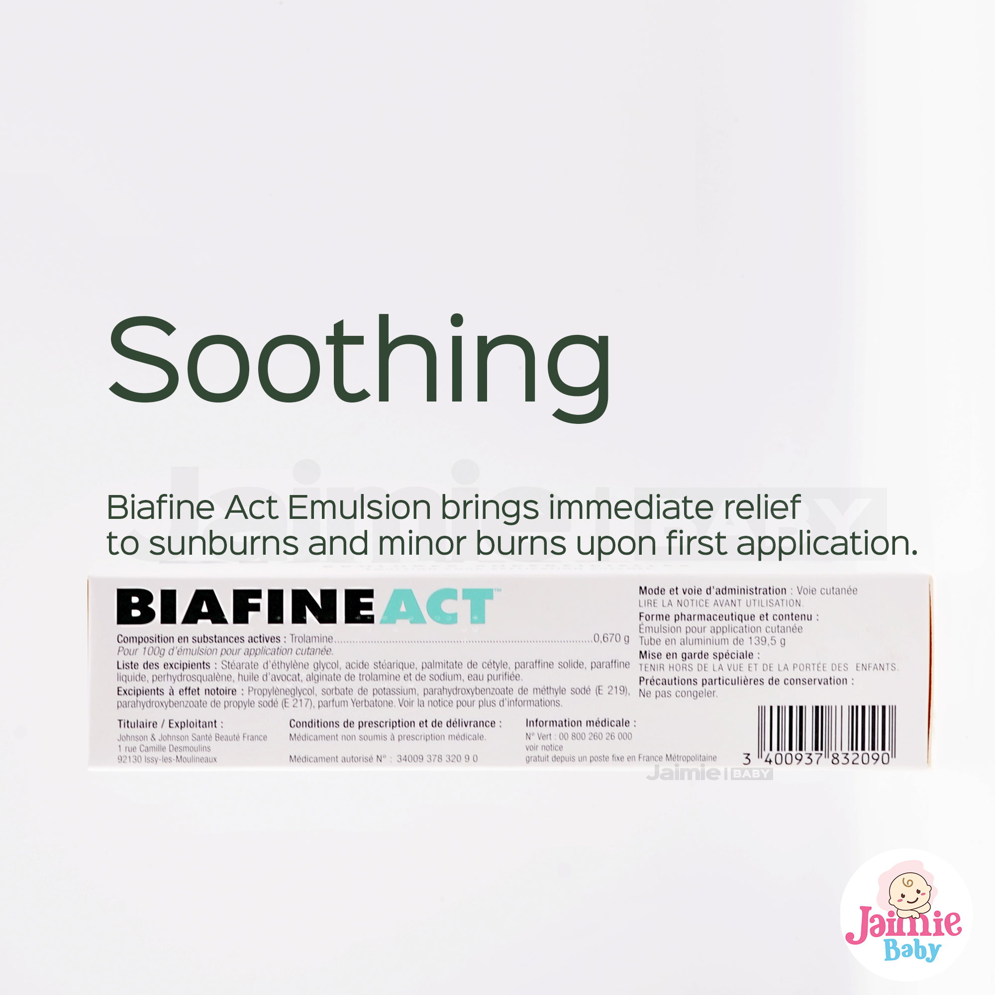 Biafine ACT burn cream Emulsion 139.5g