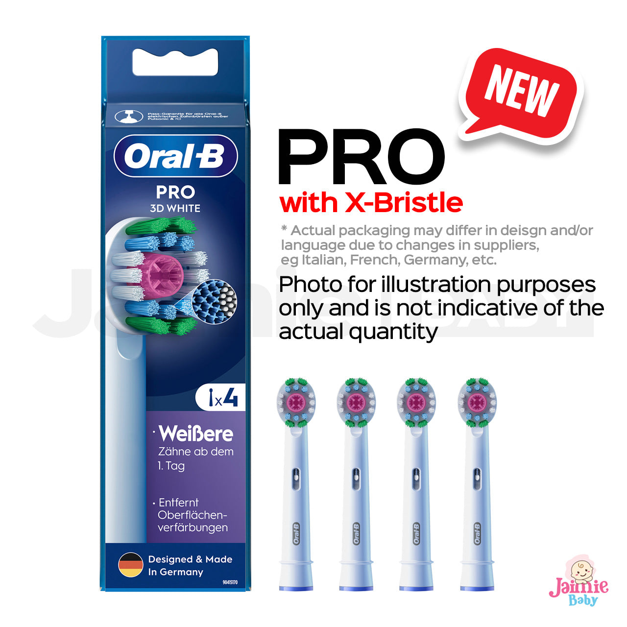 Original Oral B Replacement Brush Heads