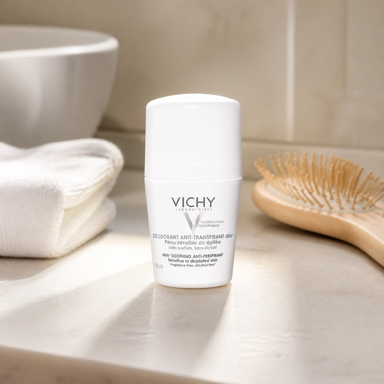 Vichy Sensitive Skin 48H Roll-On Anti-Perspirant 50ml