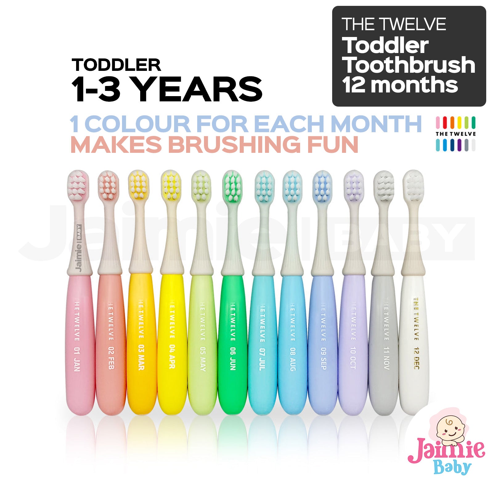 The Twelve Step 2 Toddler Toothbrush 12 - 36 months
