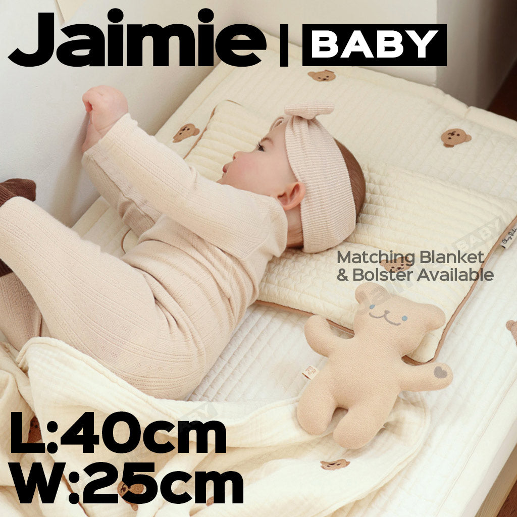 Chez Bebe 쉐베베 High Quality Baby Skinny Pillow With Embroidery