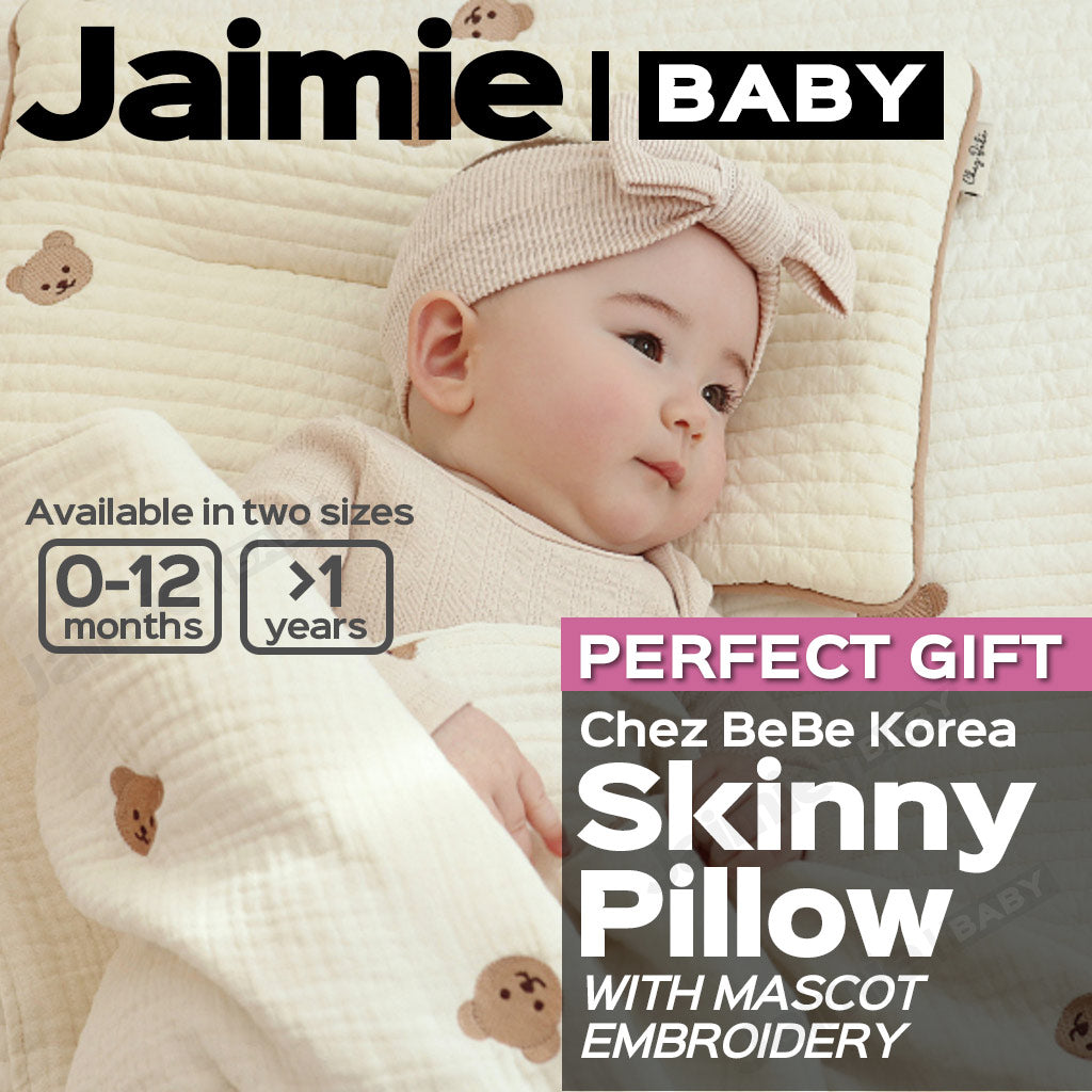 Chez Bebe 쉐베베 High Quality Baby Skinny Pillow With Embroidery