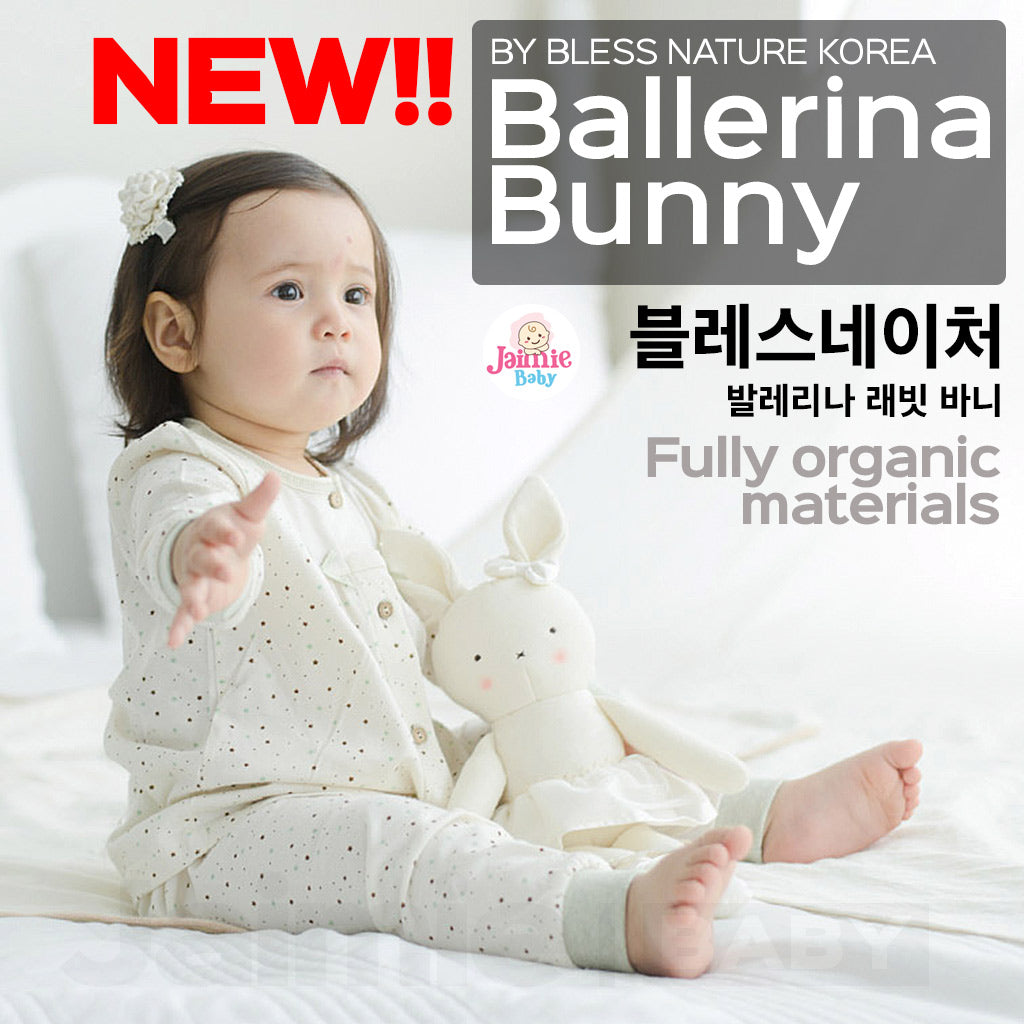 Bless Nature's Ballerina Baby Bunny Soft Stuffed Toy Doll