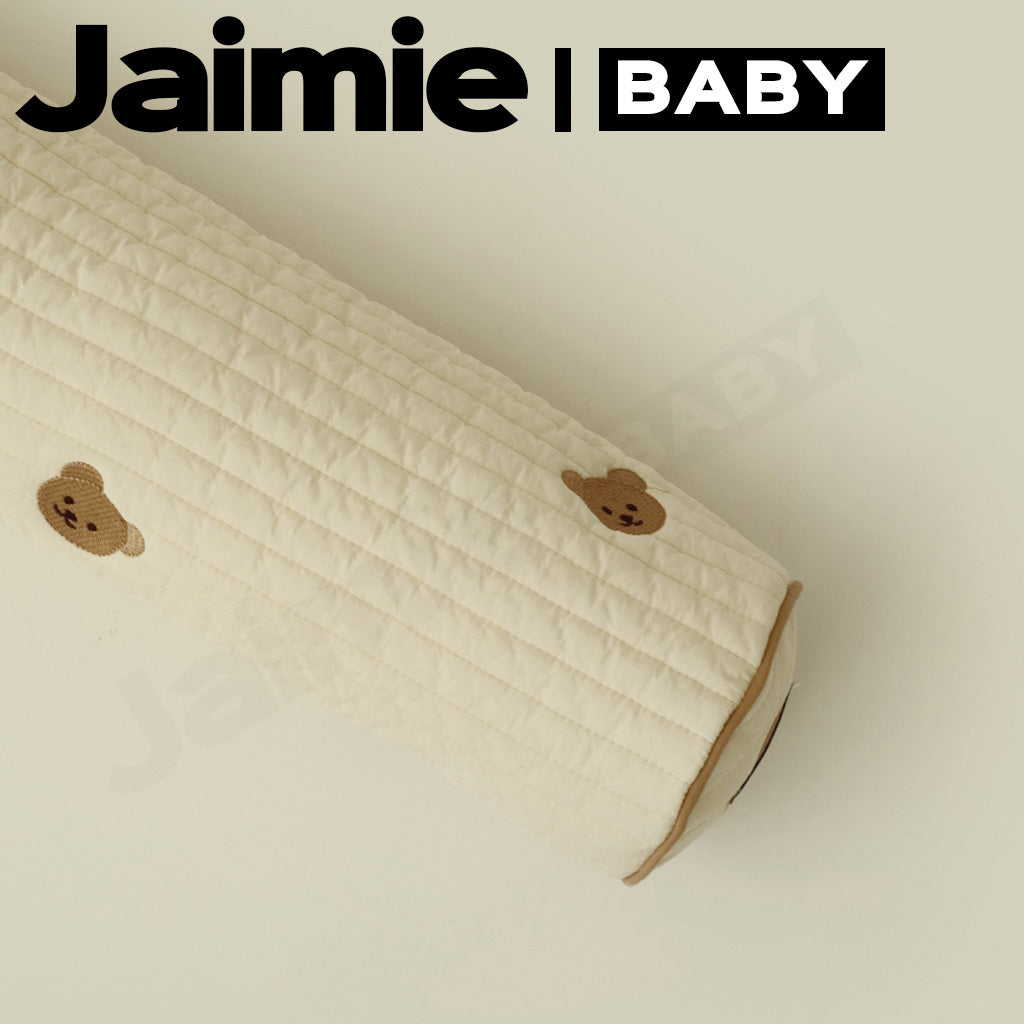 Chez Bebe 쉐베베 Baby bolster with bolster case embroidery high quality quilted cotton