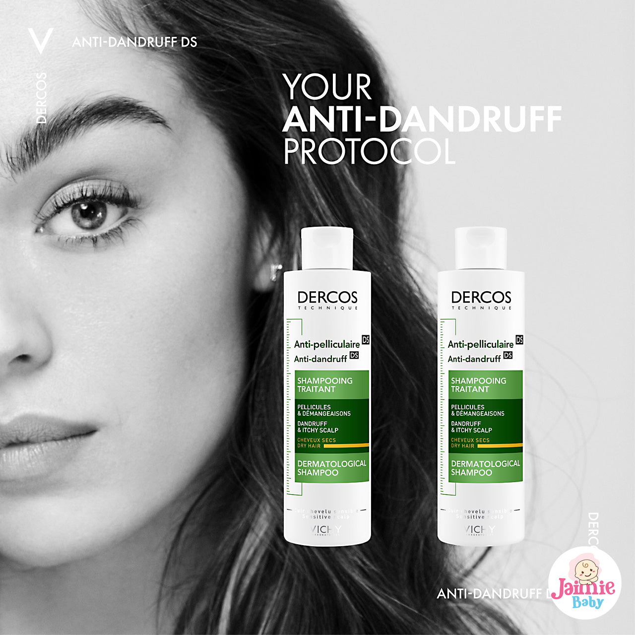 Vichy Dercos Anti-Dandruff DS Shampoo for Normal to Oily Hair 390ml