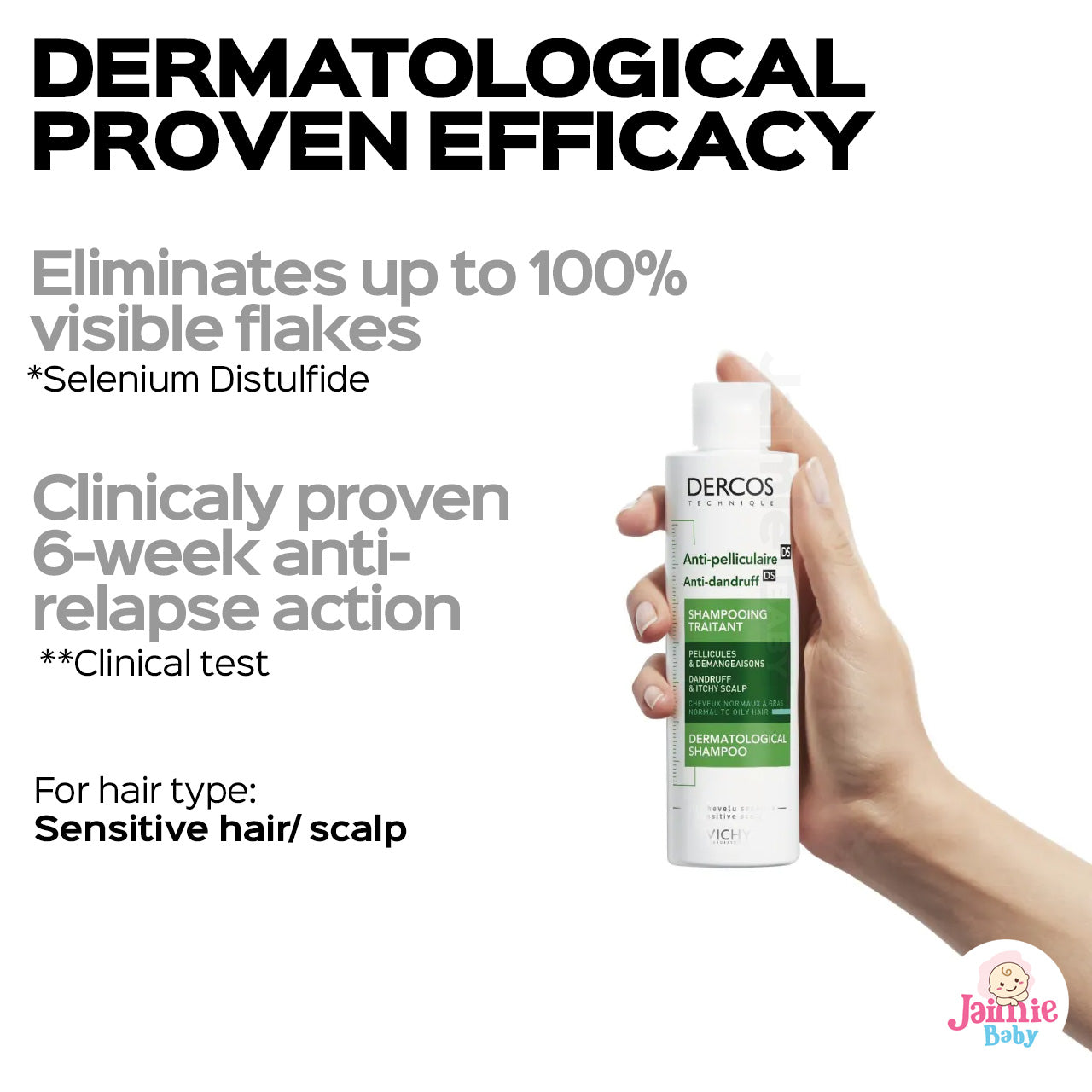 Vichy Dercos Anti-Dandruff DS Shampoo for Normal to Oily Hair 390ml