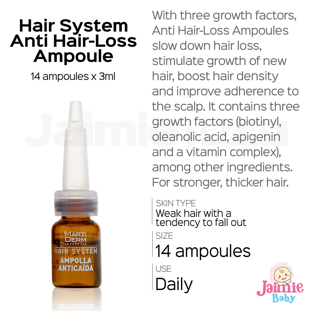 MartiDerm Hair System Anti Hair-Loss Ampoules 14/28 units