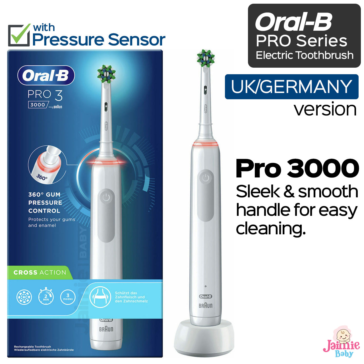 Oral-B Pro 3000  Electric Toothbrush UK/German Version