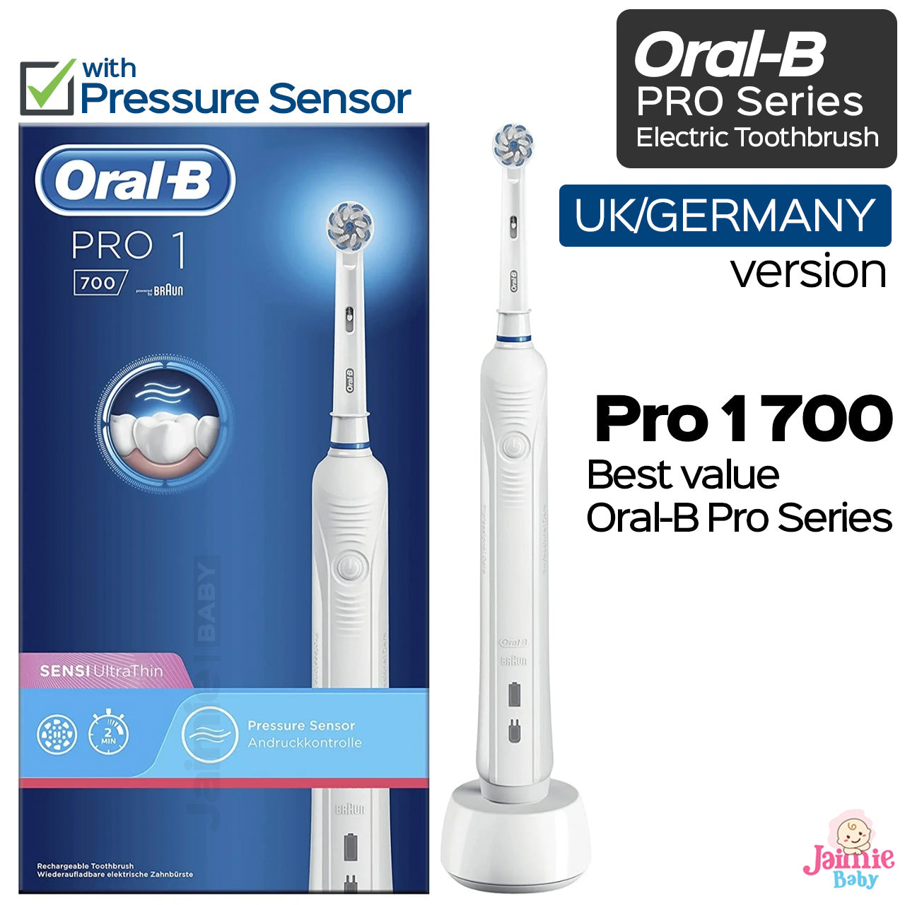 UK Germany Oral-B Pro 1 700 rechargeable electric toothbrush